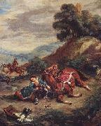 Eugene Delacroix Der Tod Laras oil painting on canvas